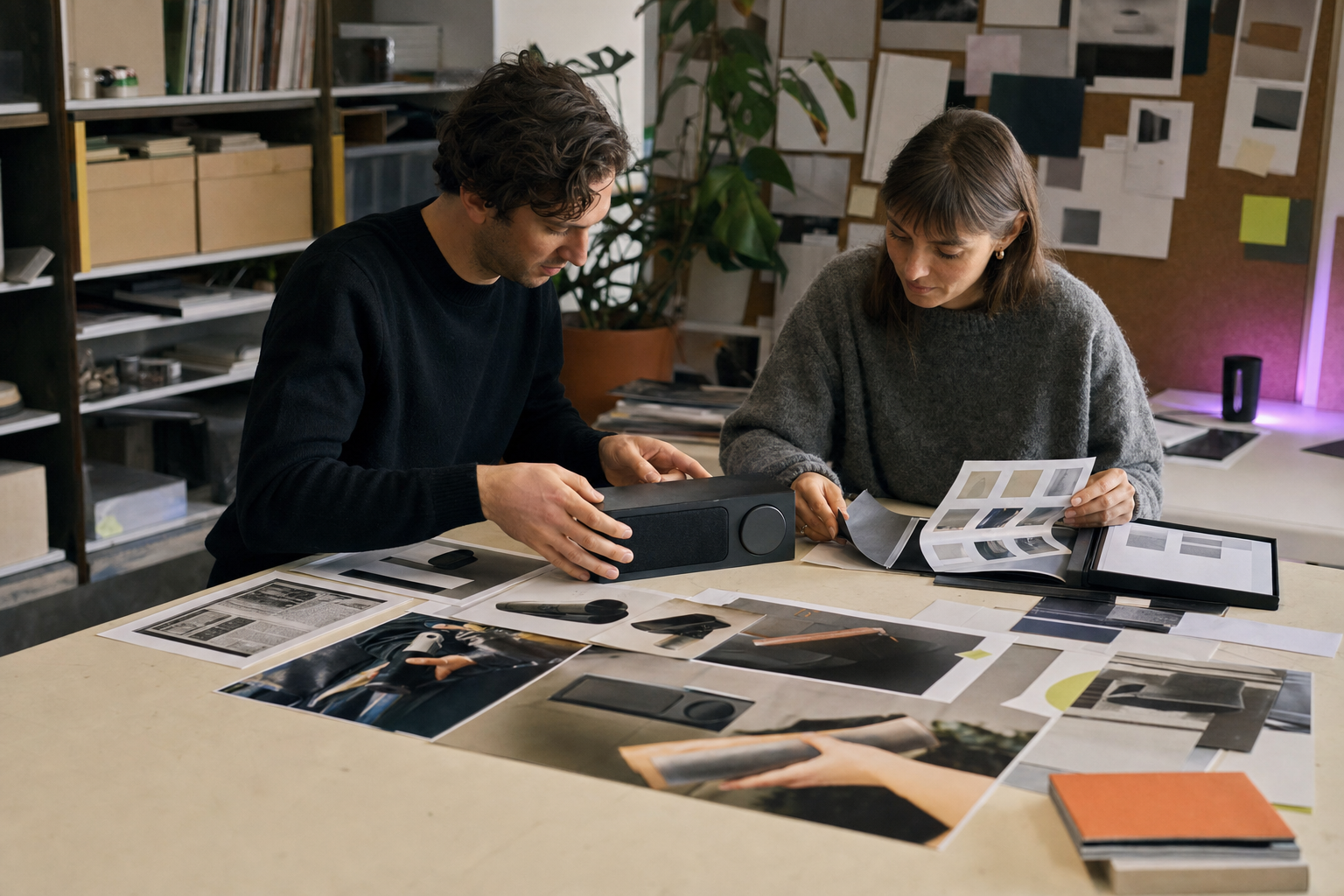 A small team bringing founder, product, and proof materials into one clear brand story